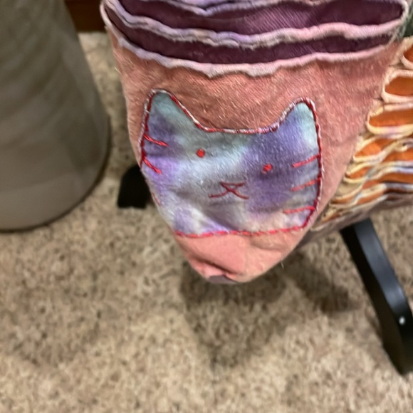 Hobo Bohemian Cat Tie Dye Patchwork Crossbody Bag - Picture 4 of 13